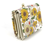 Sunflowers Small GAMAGUCHI Trifold Wallet