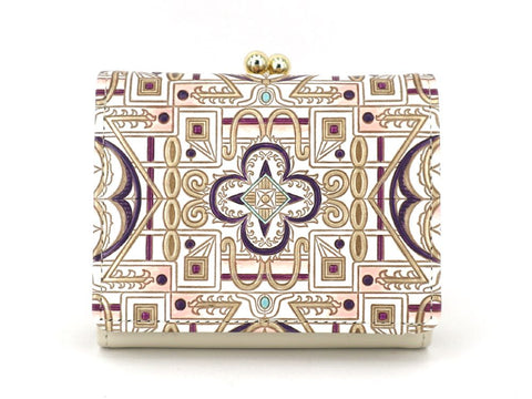 Miyabi (Purple)  Small GAMAGUCHI Trifold Wallet