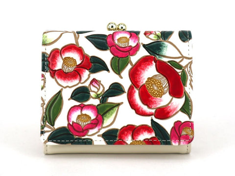 Camellia Small GAMAGUCHI Trifold Wallet