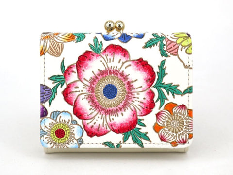 Anemone Small GAMAGUCHI Trifold Wallet