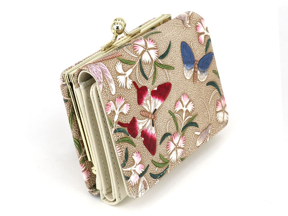 Dianthus Flowers Small GAMAGUCHI Trifold Wallet