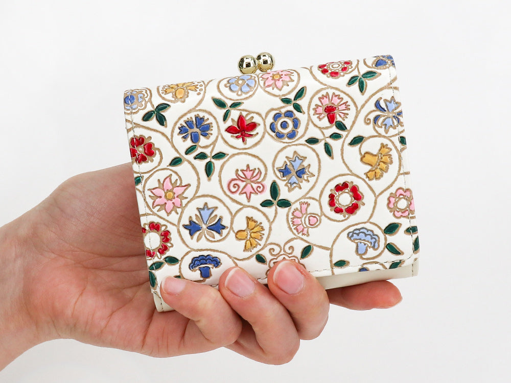 KOBANA - Tiny Flowers Small GAMAGUCHI Trifold Wallet