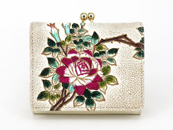 Roses Small GAMAGUCHI Trifold Wallet