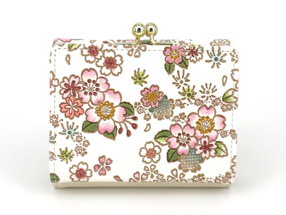 Dancing Cherry Blossoms GAMAGUCHI Trifold Wallet