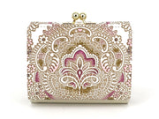 Antique Lace (Pink) Small GAMAGUCHI Trifold Wallet