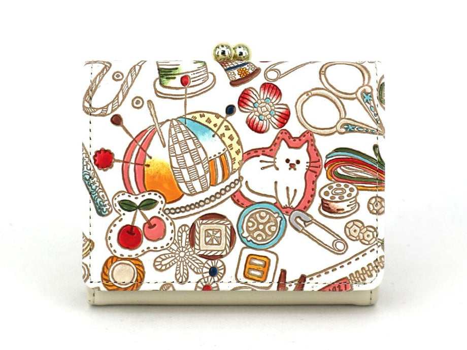 Sewing GAMAGUCHI Trifold Wallet | BUNKOYA OOZEKI | Handpainting