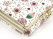 Falling Cherry Blossoms Small GAMAGUCHI Trifold Wallet