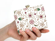 Falling Cherry Blossoms Small GAMAGUCHI Trifold Wallet