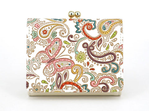 Paisley Small GAMAGUCHI Trifold Wallet