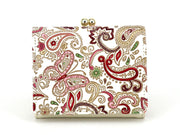 Paisley (Ruby) Small GAMAGUCHI Trifold Wallet