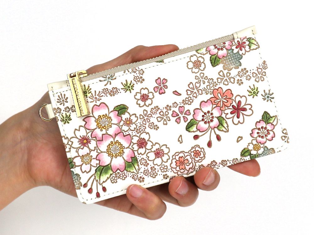 Dancing Cherry Blossoms Thin Card Case