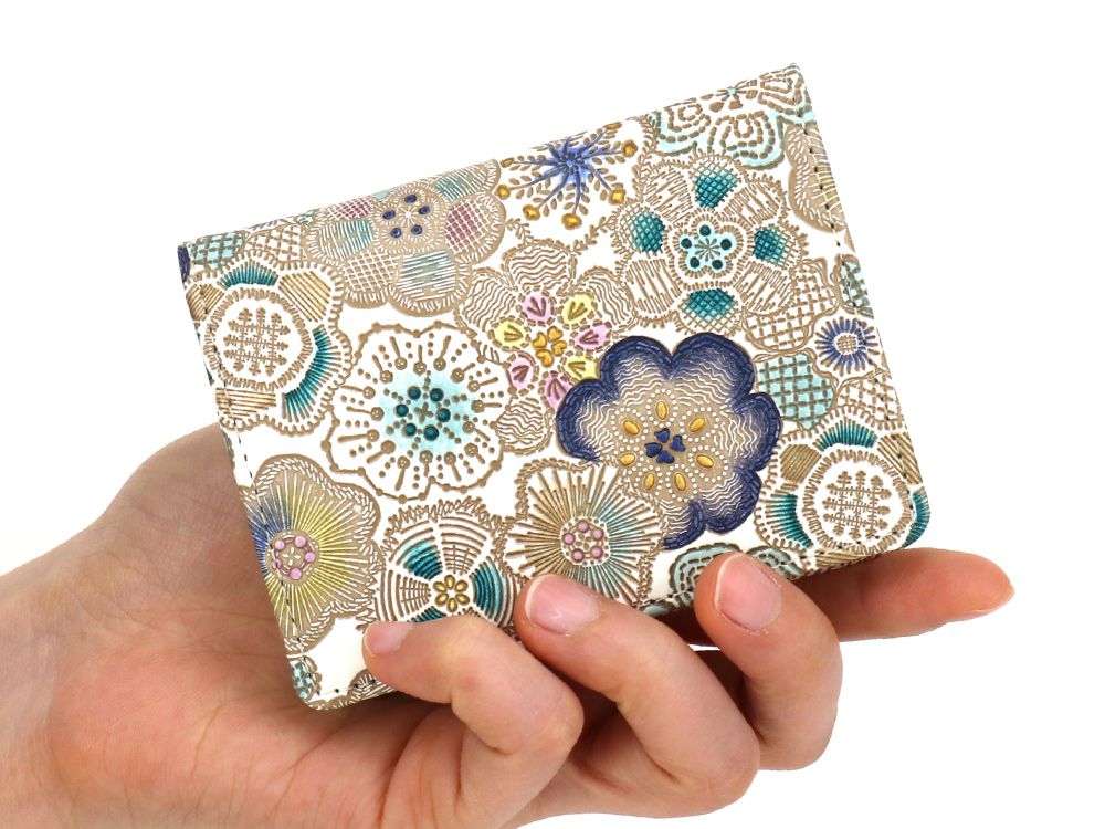 Spring Bloom (Blue) Square Coin Purse