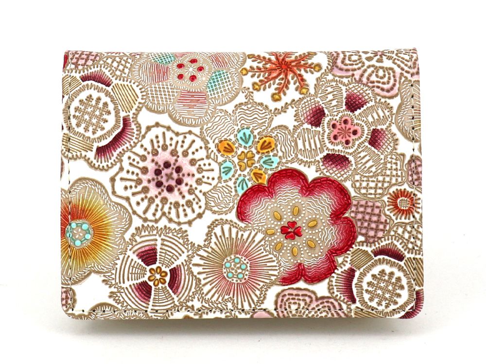 Spring Bloom (Red) Square Coin Purse