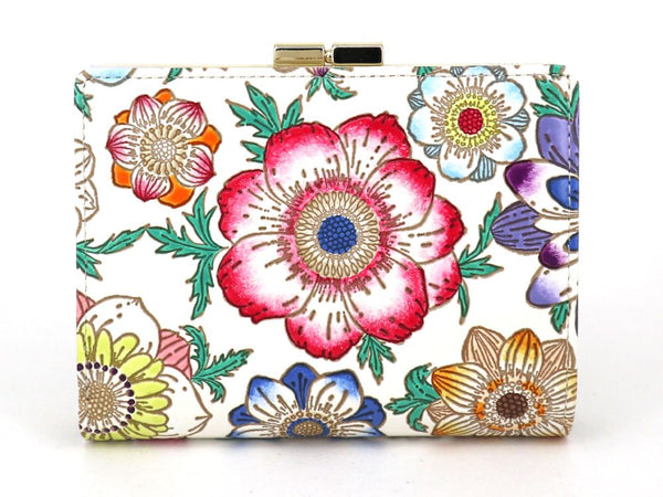 Anemone Square Billfold with Clasp