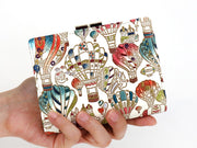 Air Balloons Square Billfold with Clasp