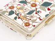 MEIHUA - Plum Blossom Square Billfold with Clasp