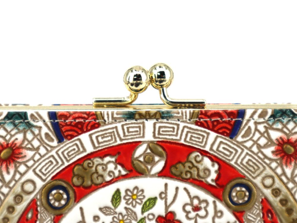 KARAKO - Chinese Dolls   Square GAMAGUCHI Clasp Purse