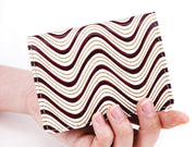 YOKONAMI Waves (Wine) Square Coin Purse