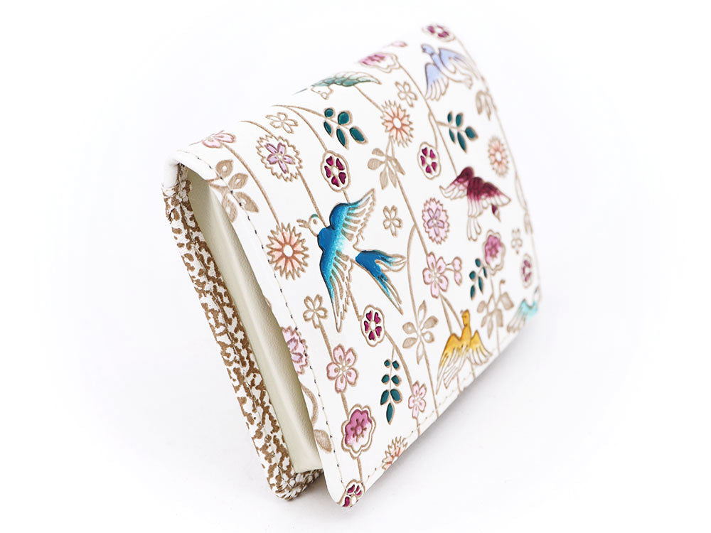 Birds and Cherry Blossoms Square Coin Purse