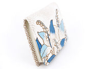 SUZURAN - Lily of the Valley (Blue) Square Coin Purse