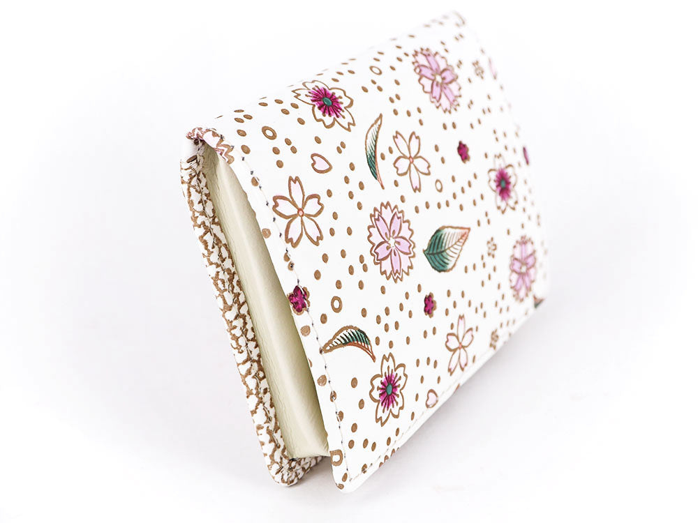 Falling Cherry Blossoms Square Coin Purse