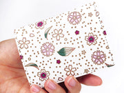 Falling Cherry Blossoms Square Coin Purse