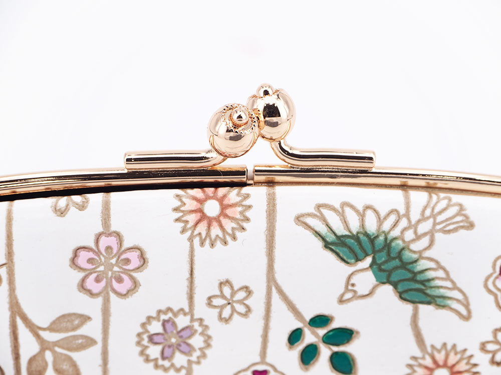 Birds and Cherry Blossoms GAMAGUCHI Small Clasp Purse
