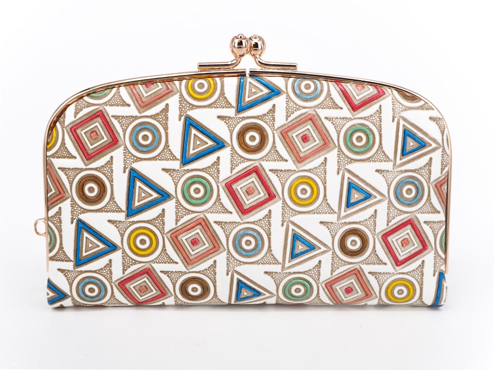 Circles, Triangles and Squares GAMAGUCHI Small Clasp Purse