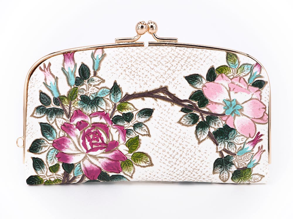 Roses GAMAGUCHI Small Clasp Purse
