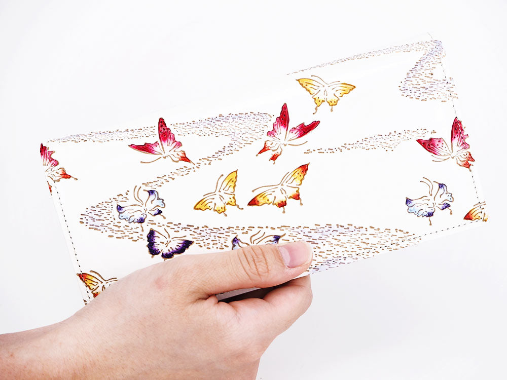 Butterflies in Fog Long Wallet