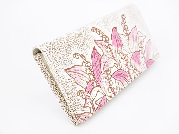SUZURAN - Lily of the Valley (Pink) Long Wallet