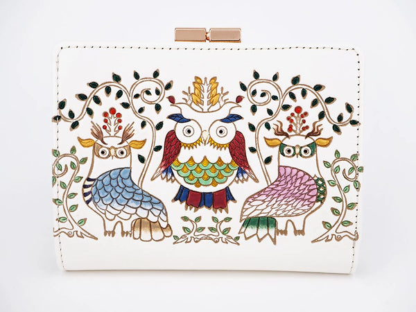 Owls GAMASATSU Square Billfold with Clasp