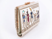 Egyptian Design (#3) GAMASATSU Square Billfold with Clasp