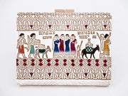 Egyptian Design (#6) GAMASATSU Square Billfold with Clasp