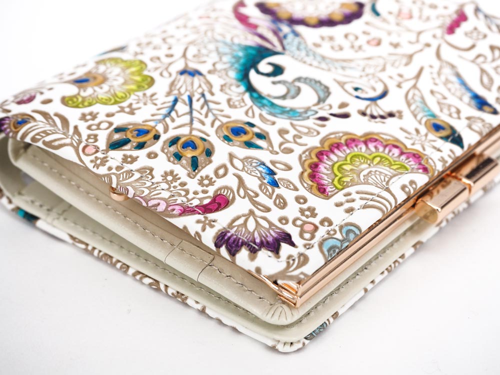 Peacock GAMASATSU Square Billfold With Clasp