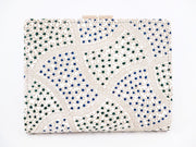 CHIRIMEN Fabric (Green) GAMASATSU Square Billfold with Clasp