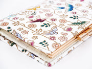 Birds and Cherry Blossoms GAMASATSU Square Billfold with Clasp
