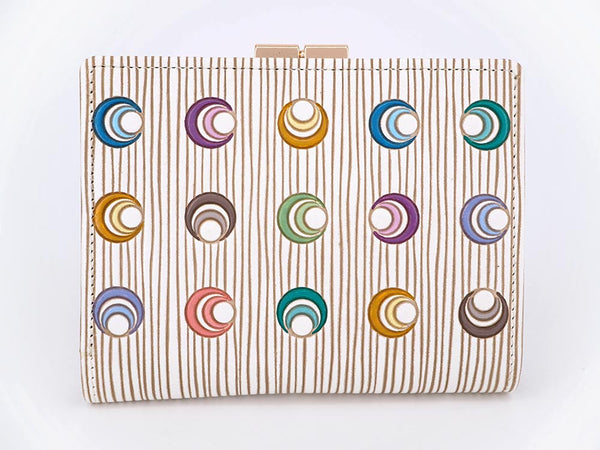 MARIME Colorful Balls GAMASATSU Square Billfold with Clasp