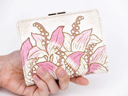 SUZURAN - Lily of the Valley (Pink) GAMASATSU Square Billfold with Clasp