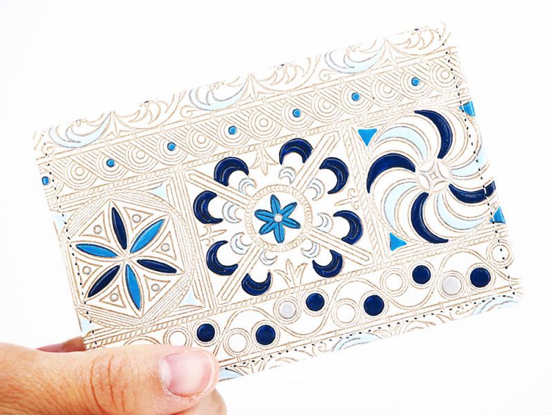 KINSHA - Persia Tiles (Blue) Business Card Case