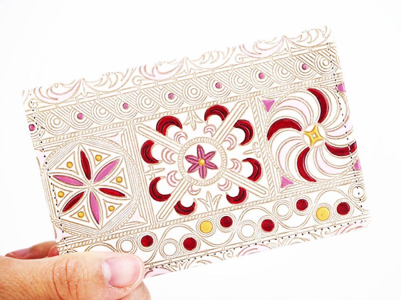 KINSHA - Persia Tiles (Pink) Business Card Case