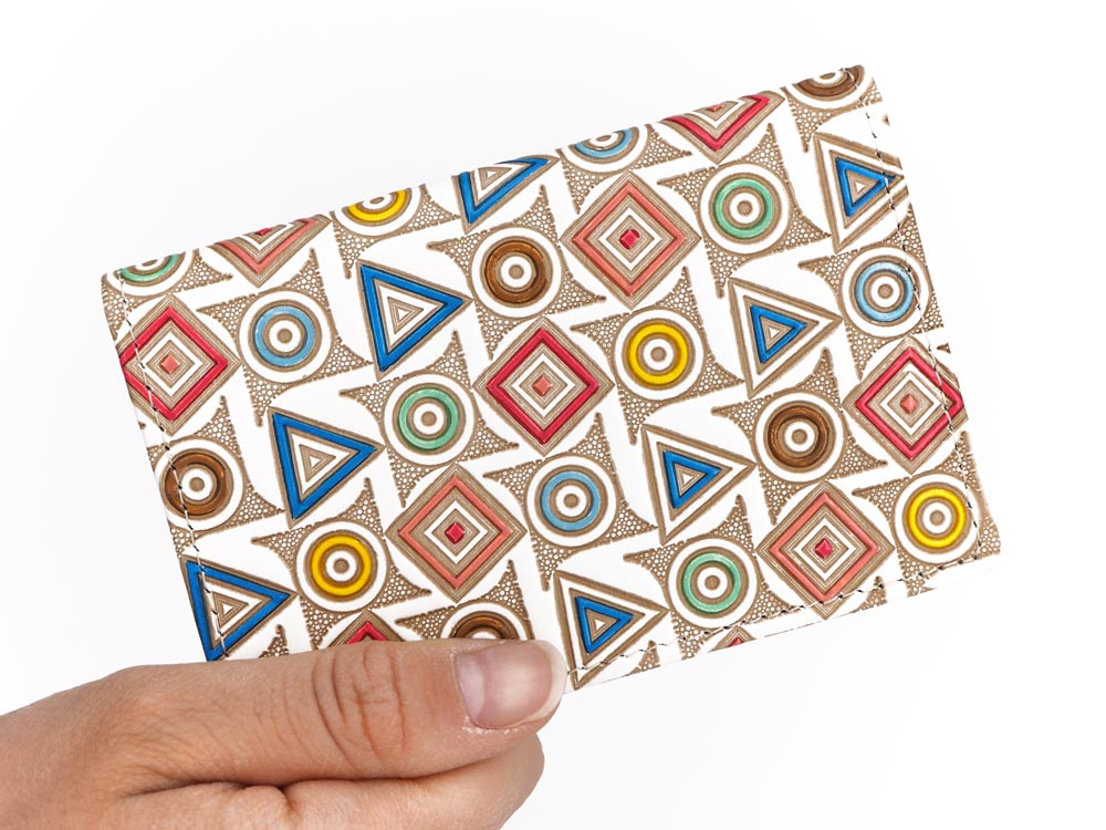 Circles, Triangles and Squares Business Card Case