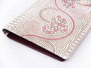 Silver Hearts (Mocha Pink) Business Card Case