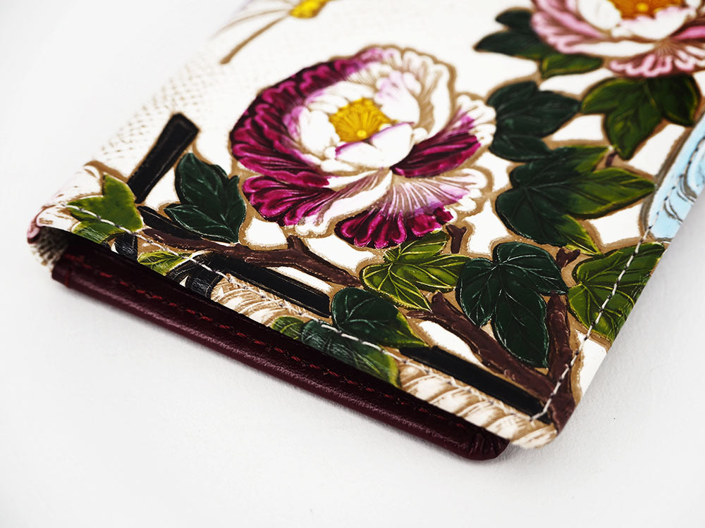 Japanese Peonies Business Card Case