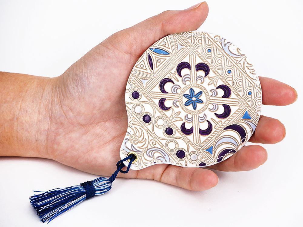 KINSHA - Persia Tiles (Purple) Hand Mirror