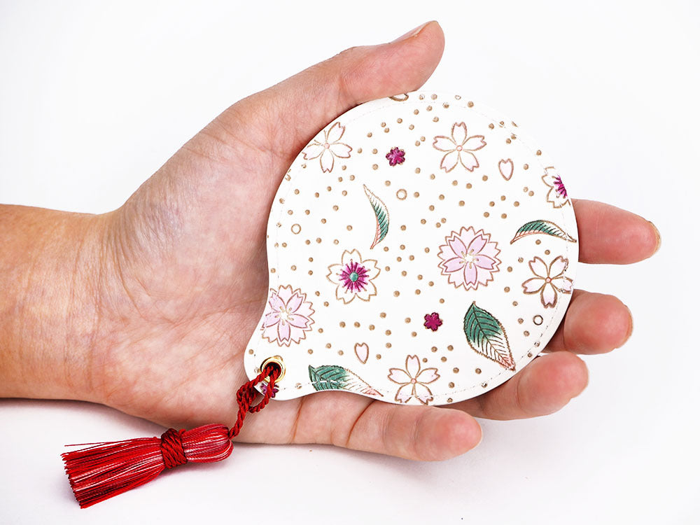 Falling Cherry Blossoms Hand Mirror
