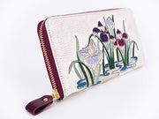 Irises Zippered Long Wallet