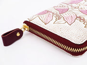 SUZURAN - Lily of the Valley (Pink) Zippered Long Wallet