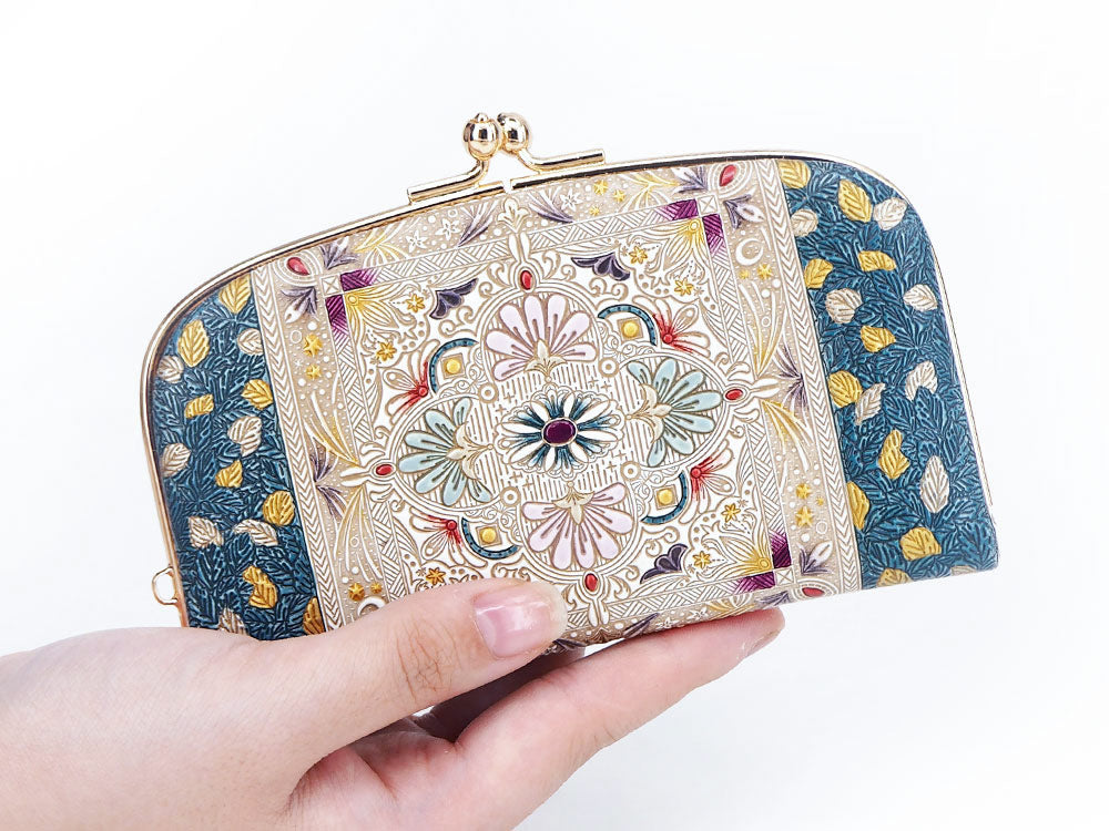 Golden Tapestry GAMAGUCHI Small Clasp Purse
