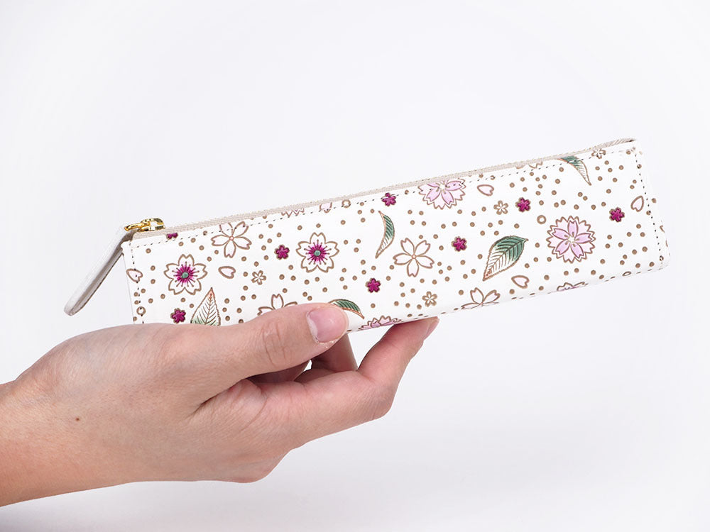 Falling Cherry Blossoms Pen Case